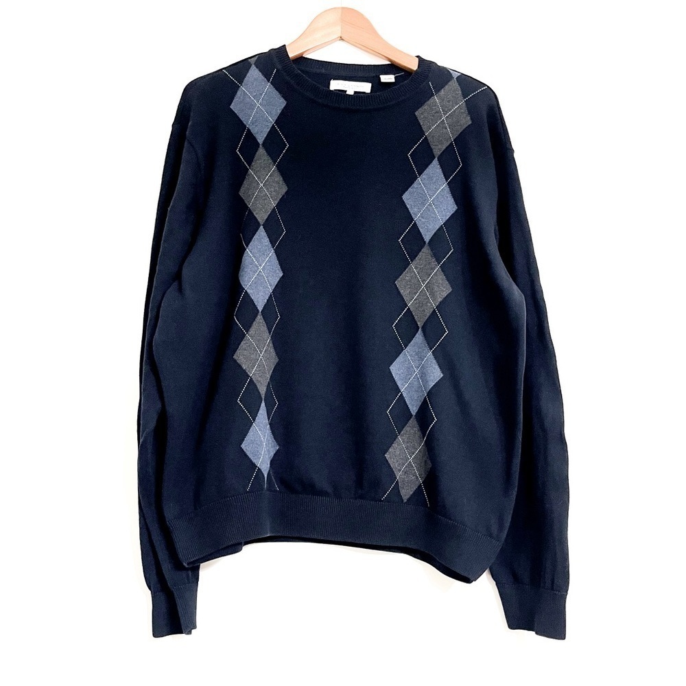 Alex Cannon Men’s Sweater Size L Pullover Crew Neck Cotton‎ Basic